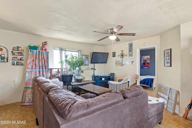 1061 W Roller Coaster Rd, Tucson, AZ 85704 - living area with ceiling fan
