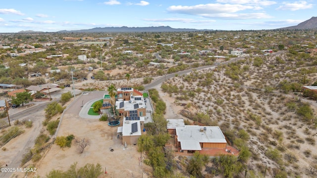 1061 W Roller Coaster Rd, Tucson, AZ 85704 - birds eye view of property with a mountain view