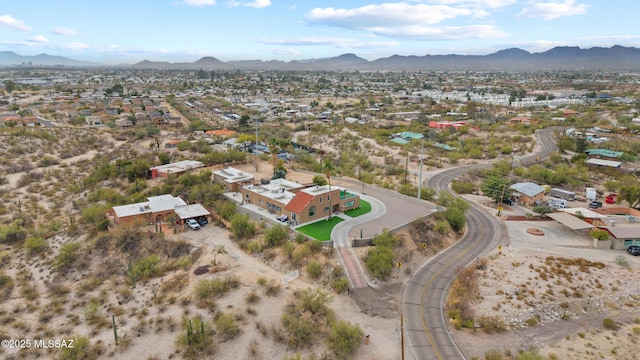 1061 W Roller Coaster Rd, Tucson, AZ 85704 - bird's eye view featuring a mountain view