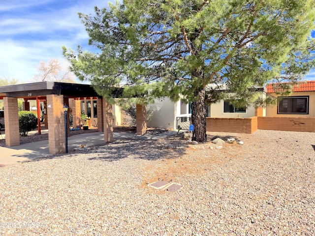 exterior space with a patio