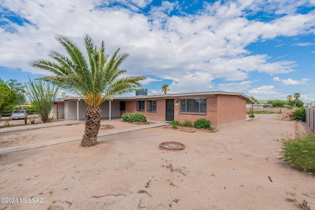 view of ranch-style house