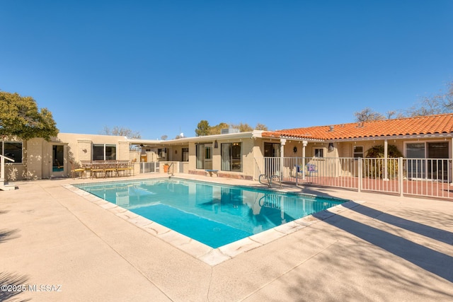 view of pool with a patio area