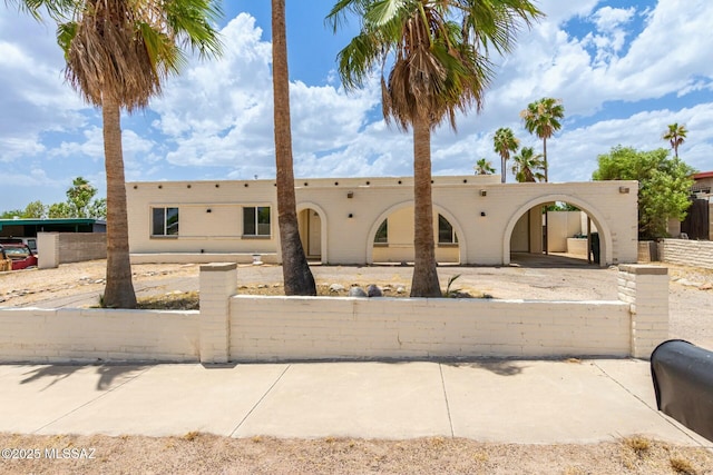 view of front of home