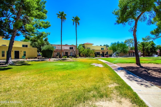 view of community with a yard