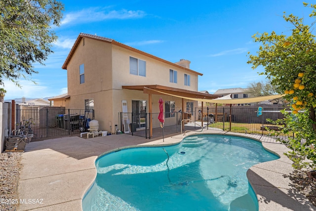 view of pool with a patio