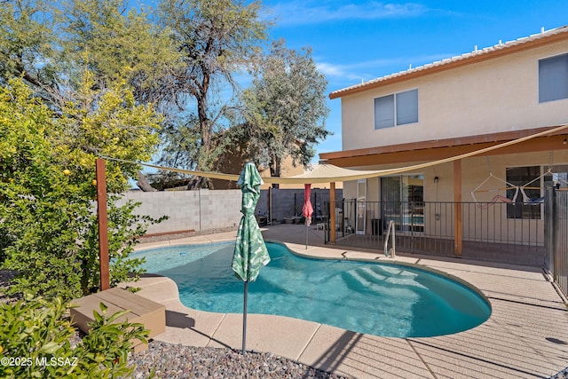 view of pool with a patio