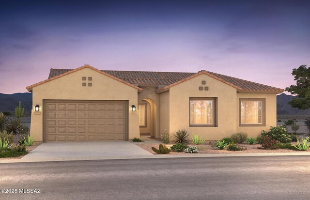 13257 N Galena Trl, Oro Valley, AZ 85755 - mediterranean / spanish-style home with a garage