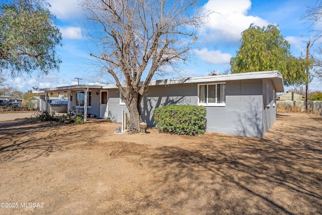 view of ranch-style house