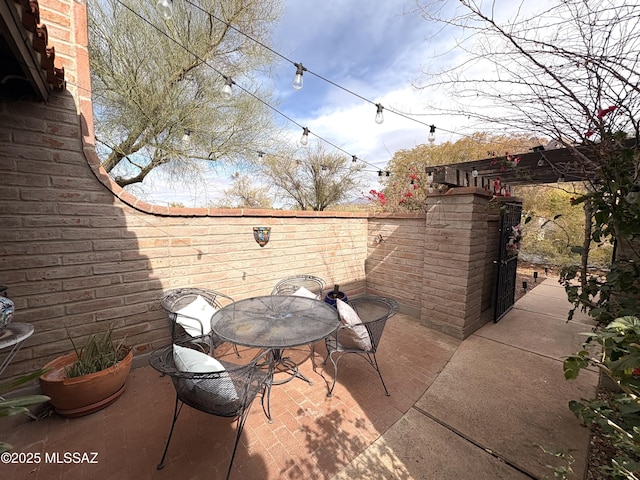 view of patio / terrace with outdoor dining space