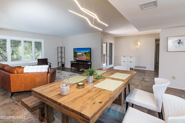 view of dining area