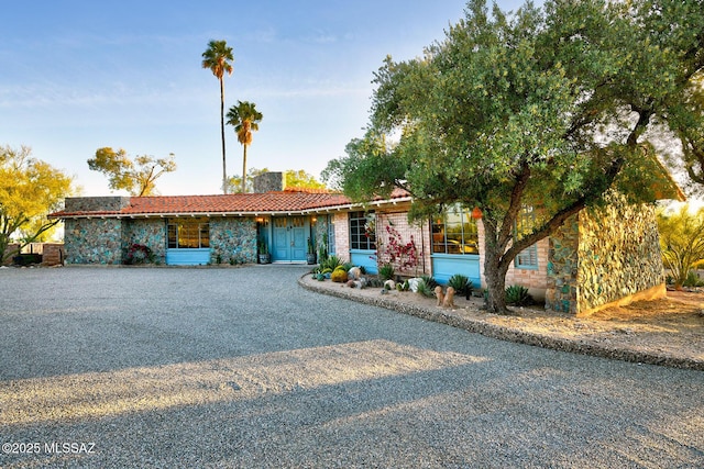 view of ranch-style home