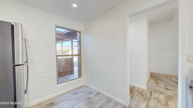 interior space featuring light hardwood / wood-style floors