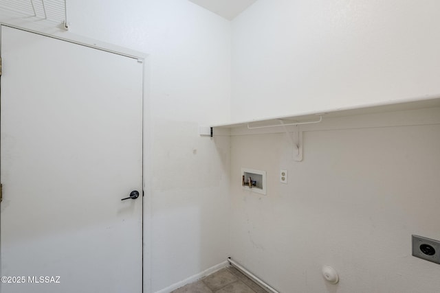 laundry room with hookup for a gas dryer, hookup for an electric dryer, and washer hookup