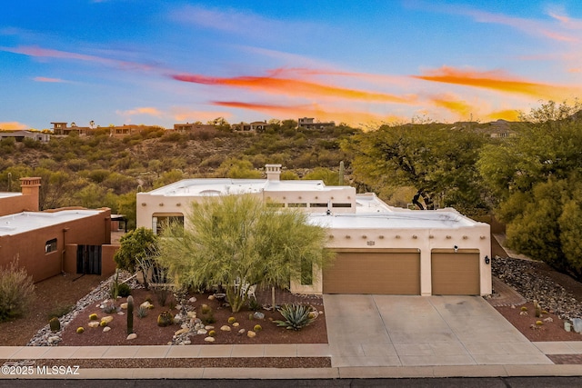 view of front of house featuring a garage