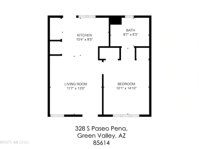 328 S Paseo Pena Unit C, Green Valley, AZ 85614 - floor plan