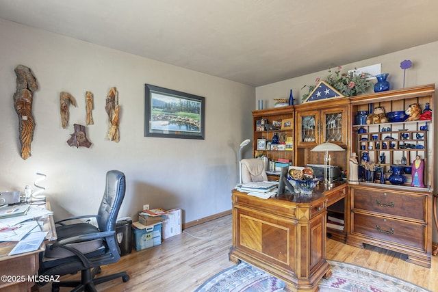 3910 S Via Del Ruisenor, Green Valley, AZ 85622 - home office with light hardwood / wood-style floors