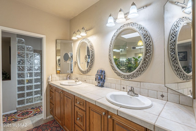 3910 S Via Del Ruisenor, Green Valley, AZ 85622 - bathroom with vanity and tile patterned floors