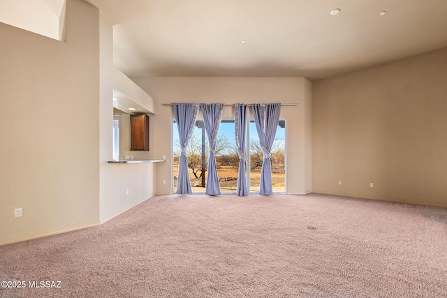 view of carpeted empty room