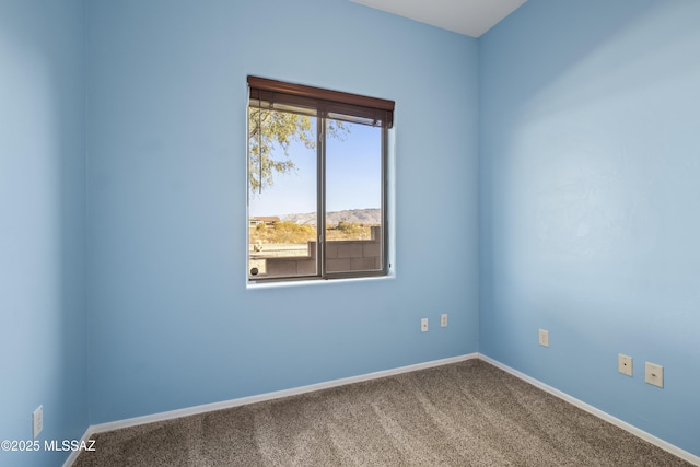 view of carpeted empty room