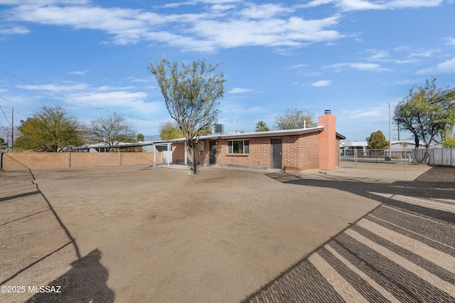 rear view of property with a patio