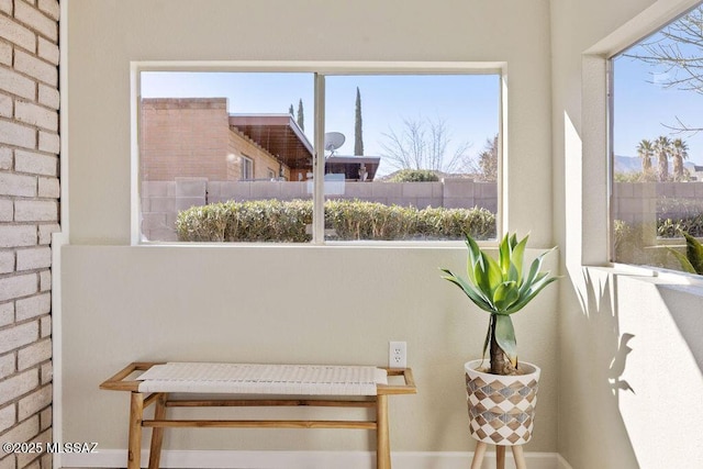 sunroom featuring plenty of natural light