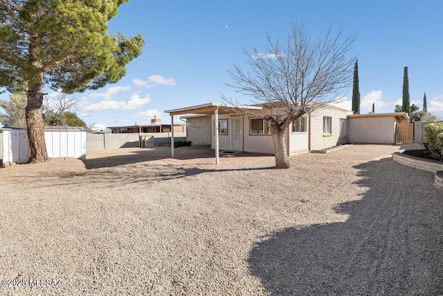 view of rear view of property