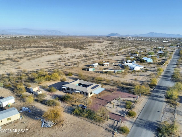 bird's eye view featuring a mountain view