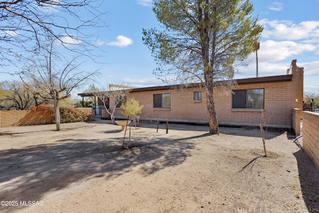 view of rear view of property