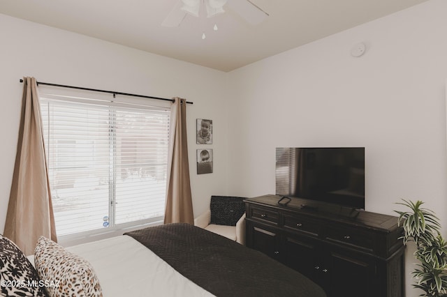 bedroom with ceiling fan