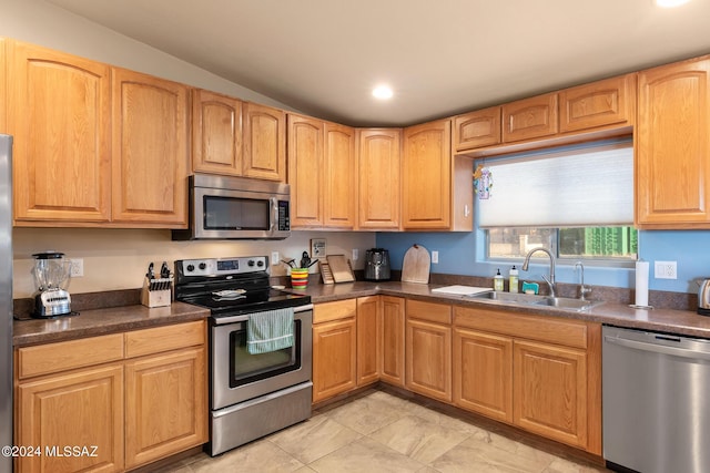 kitchen featuring sink and stainless steel appliances