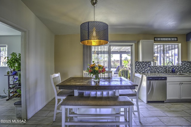 view of dining area