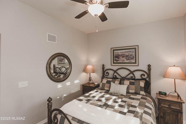 bedroom with ceiling fan