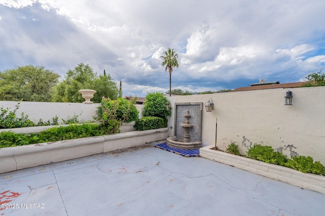 view of patio / terrace featuring a fenced backyard