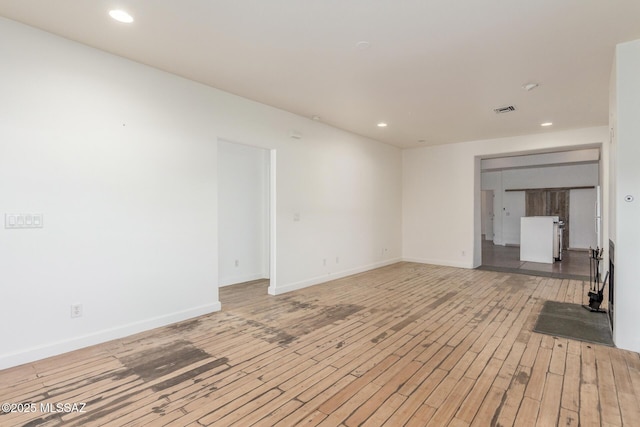 empty room featuring light hardwood / wood-style flooring