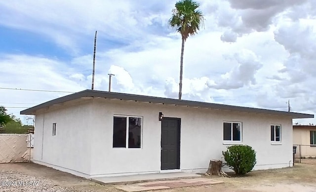 view of rear view of property