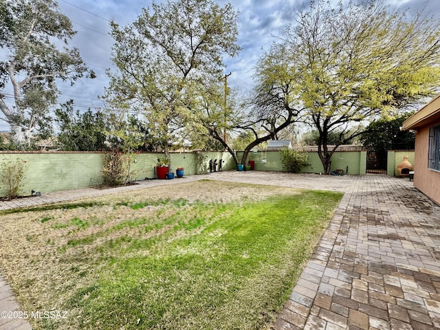 view of yard with fence private yard