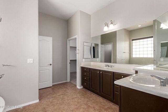 bathroom with vanity