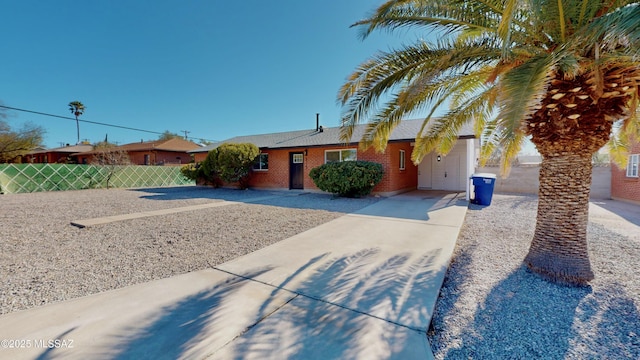 view of ranch-style house