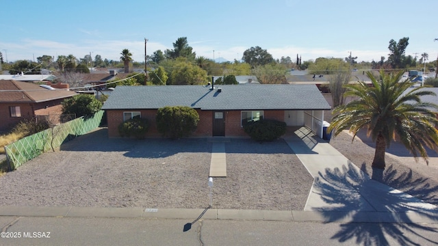 view of ranch-style house