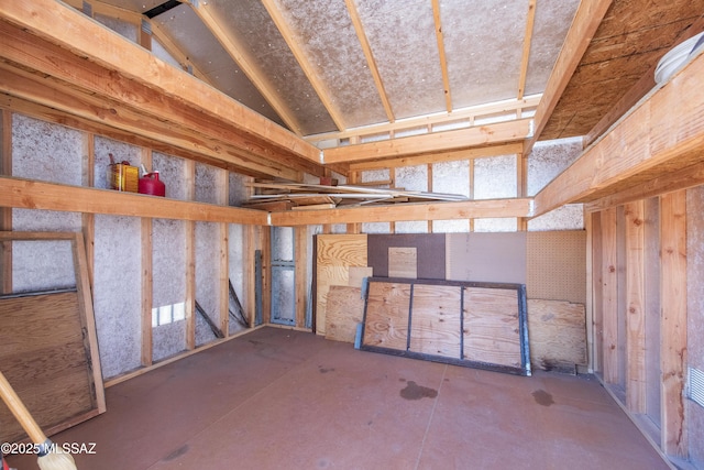 view of storage room