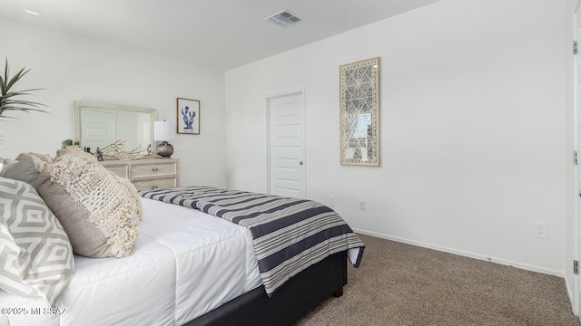 bedroom featuring carpet