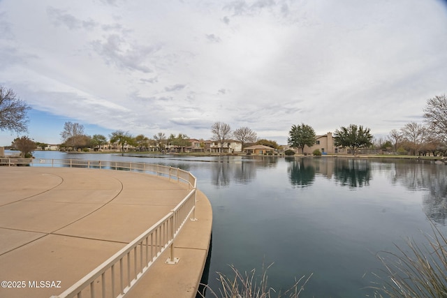 view of water feature