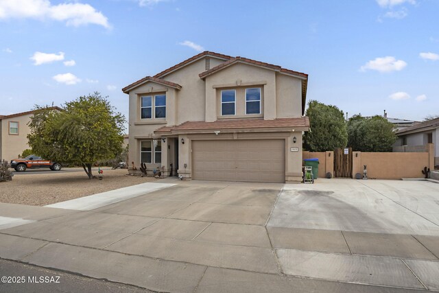 view of front of house featuring a garage