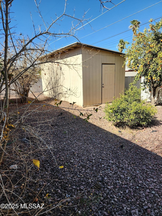 view of outdoor structure