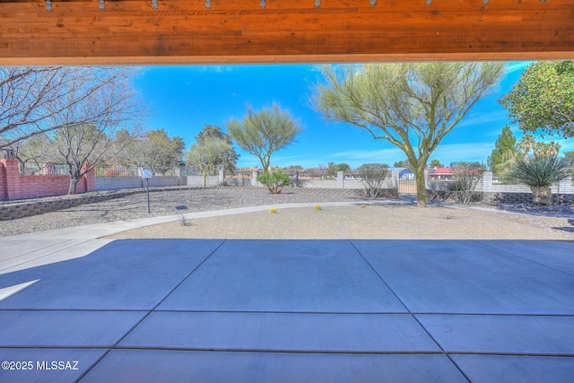 view of patio / terrace with fence