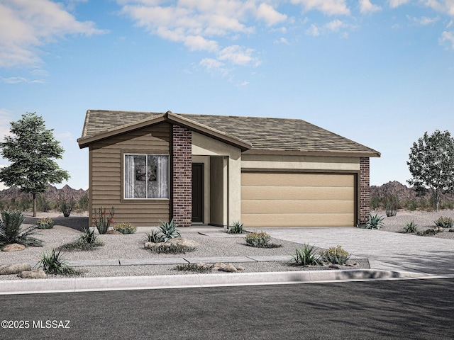 view of front of home featuring a garage