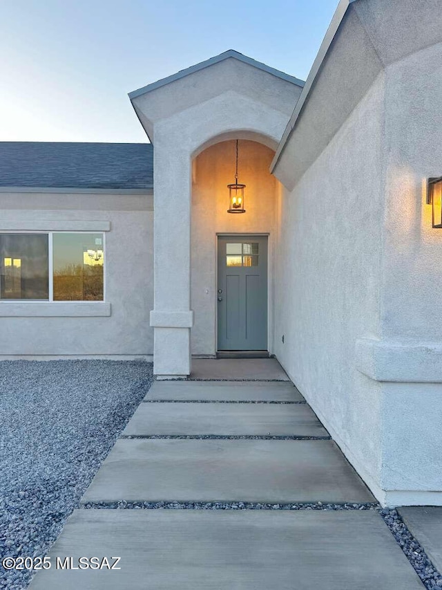 view of exterior entry