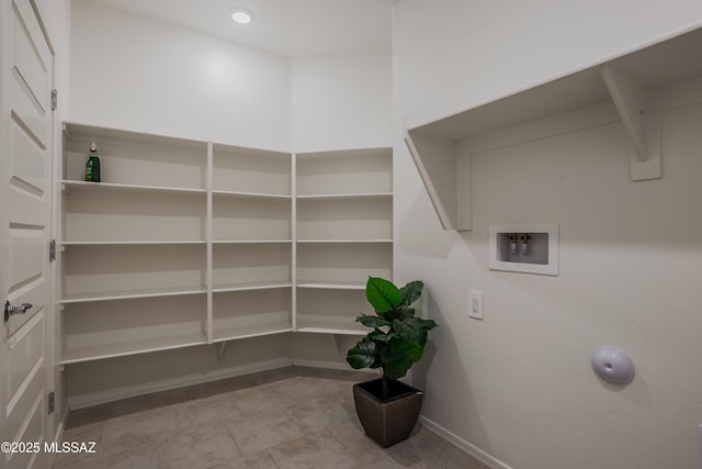 laundry room featuring washer hookup