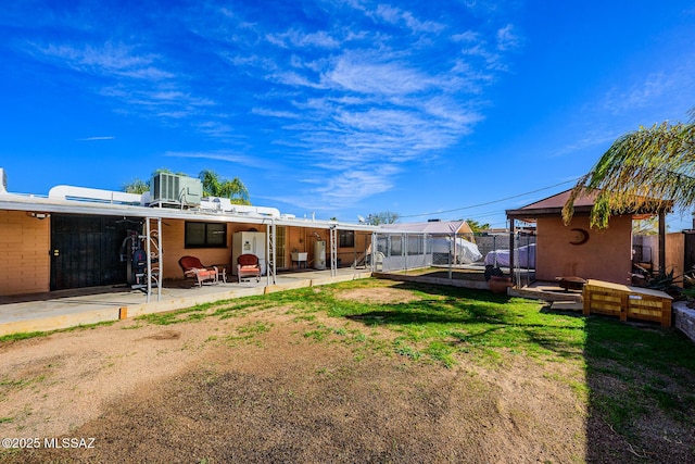 view of yard with a patio area