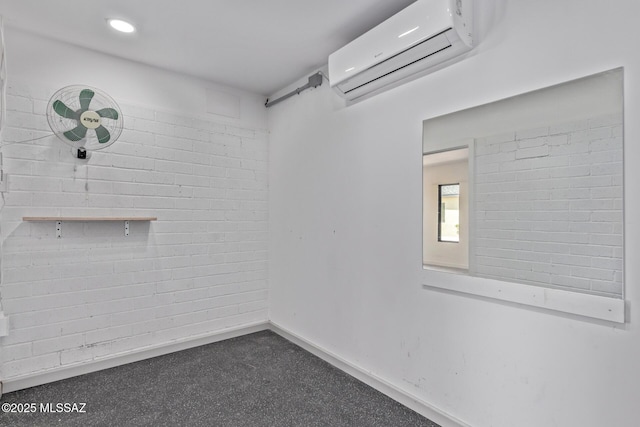 spare room with a wall mounted AC